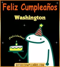 GIF Flork meme Cumpleaños Washington